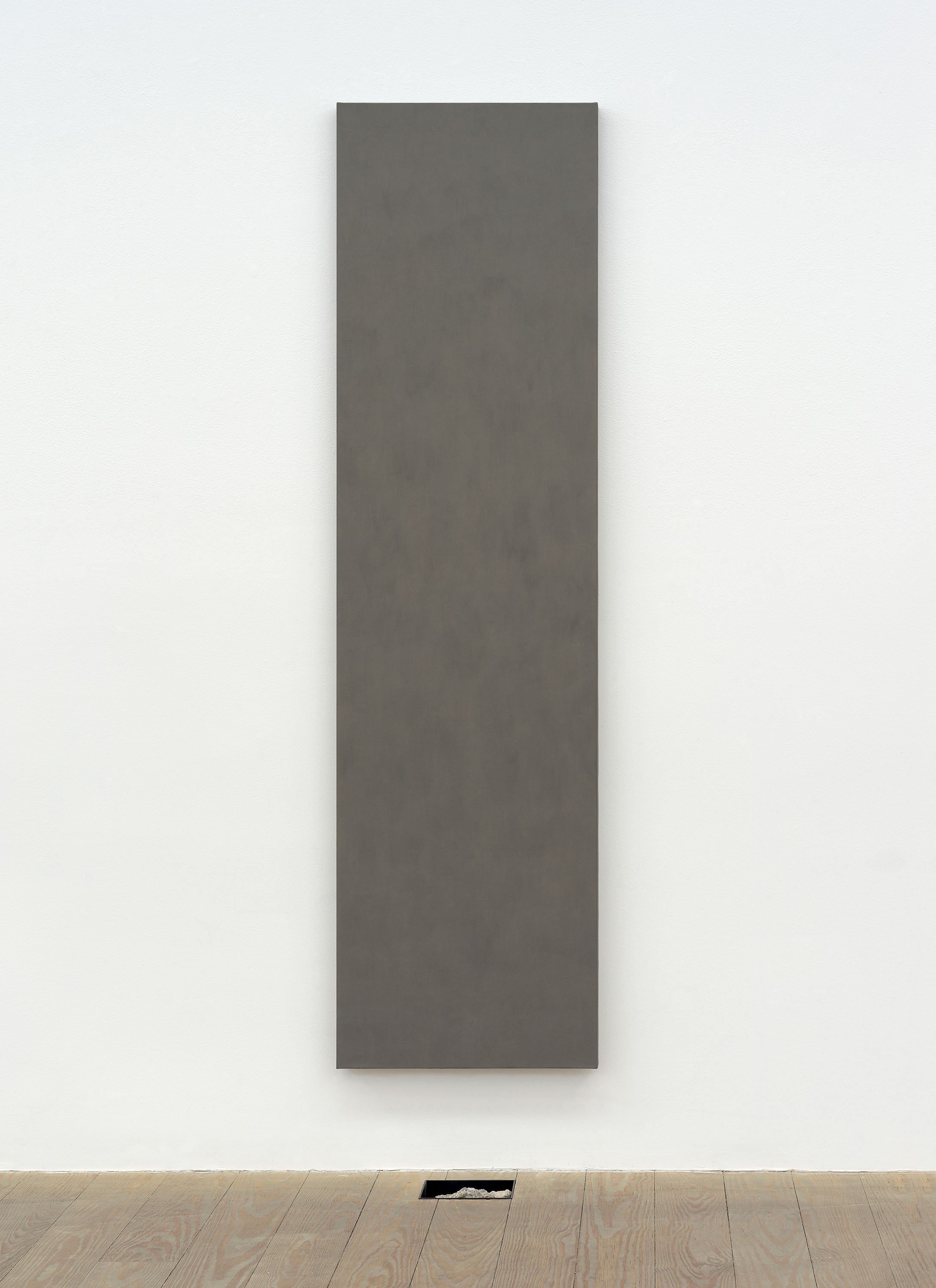 Michael Wang, Milan, 2015, Milan conglomerate, binder, linen, 70 x 19 and 6 3/8 x 4 1/8 x 3 1/8 in.
