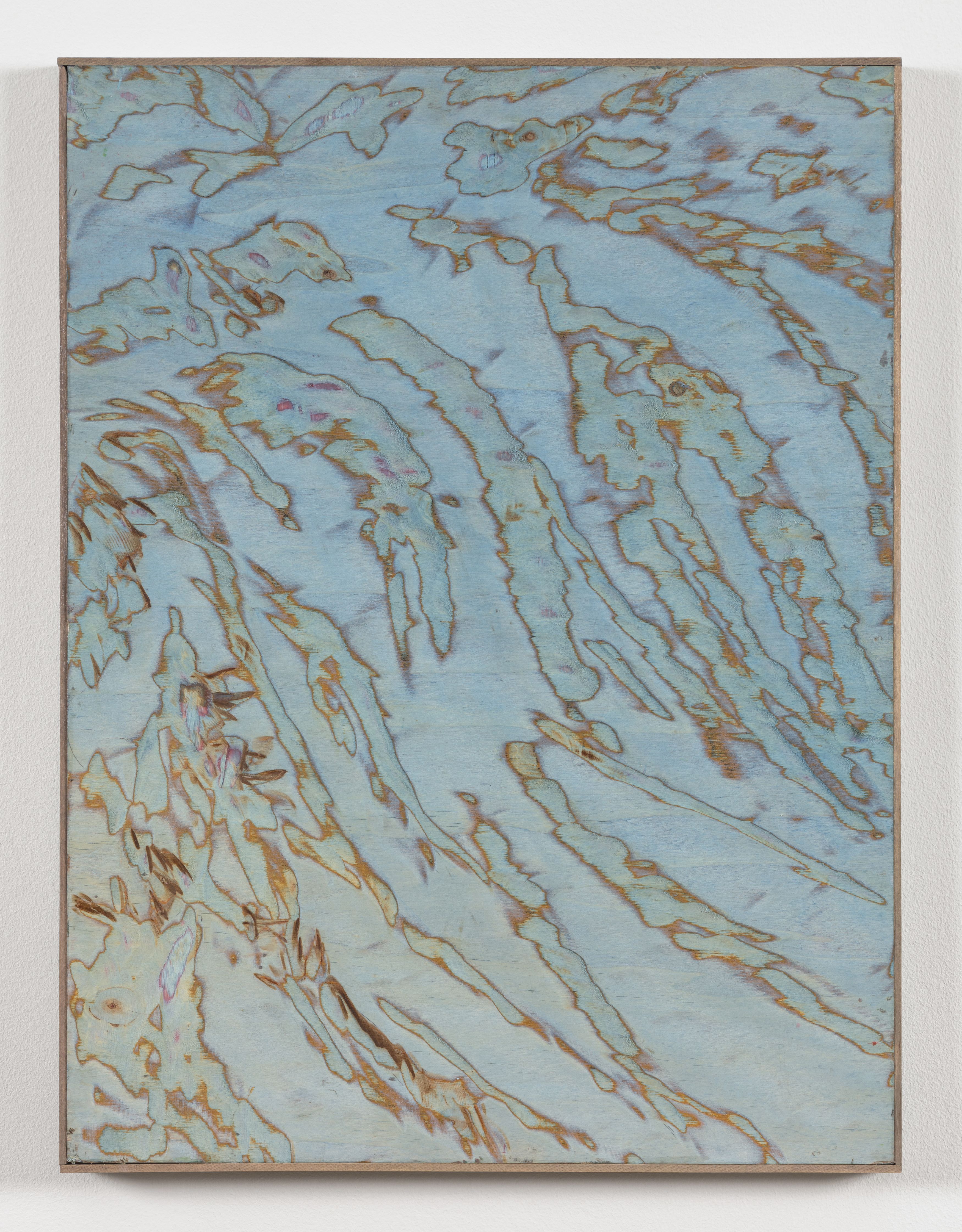 Gabriel Hartley, Above, 2019, acrylic on carved wood, 24 1⁄8 x 18 1⁄8 in. (61 x 46 cm)