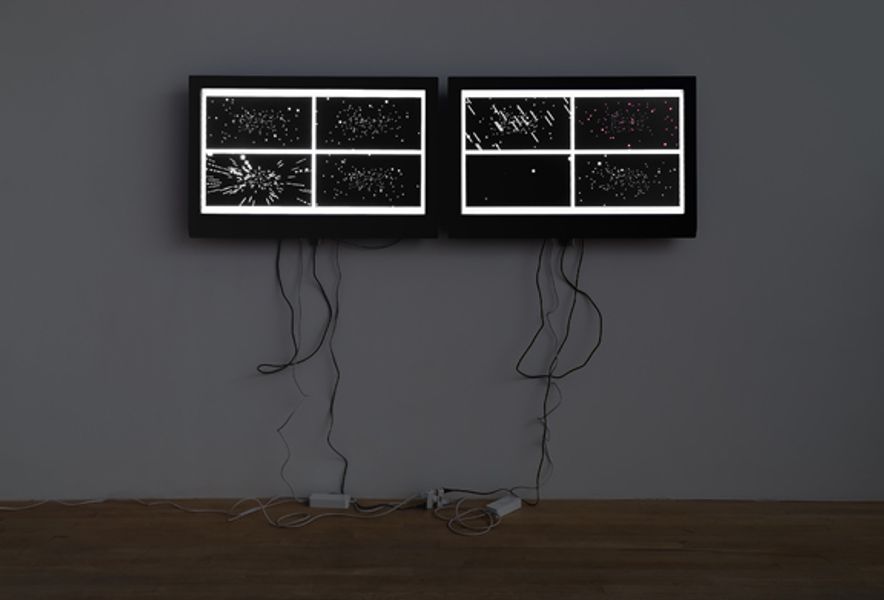 Michael Bell-Smith, Bouncing Lights Forever, 2008, installation view, Foxy Production, New York. Photo: Mark Woods