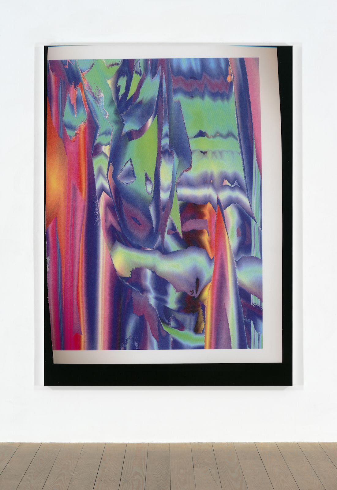 Travess Smalley, Untitled (Feb_24_2015_Floral_LuluBook_Scan 13), 2015, UV coated digital pigment print mounted on aluminum frame, 81 1⁄2  × 59 1⁄2  × 1 1⁄2  in. ( 207.01  × 151.13  × 3.81  cm)