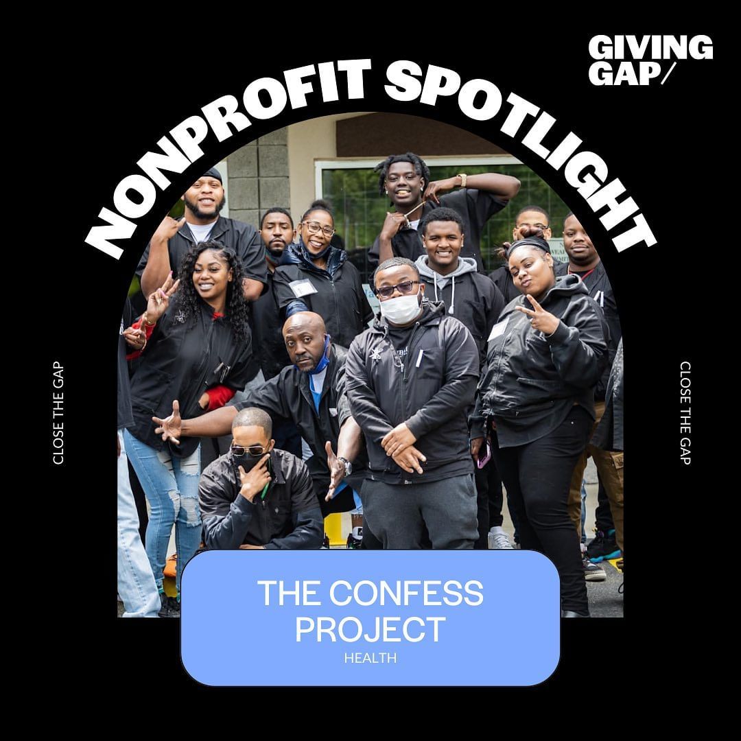 Nonprofit Spotlight on The Confess Project. A group of young black people pose for a photo. 