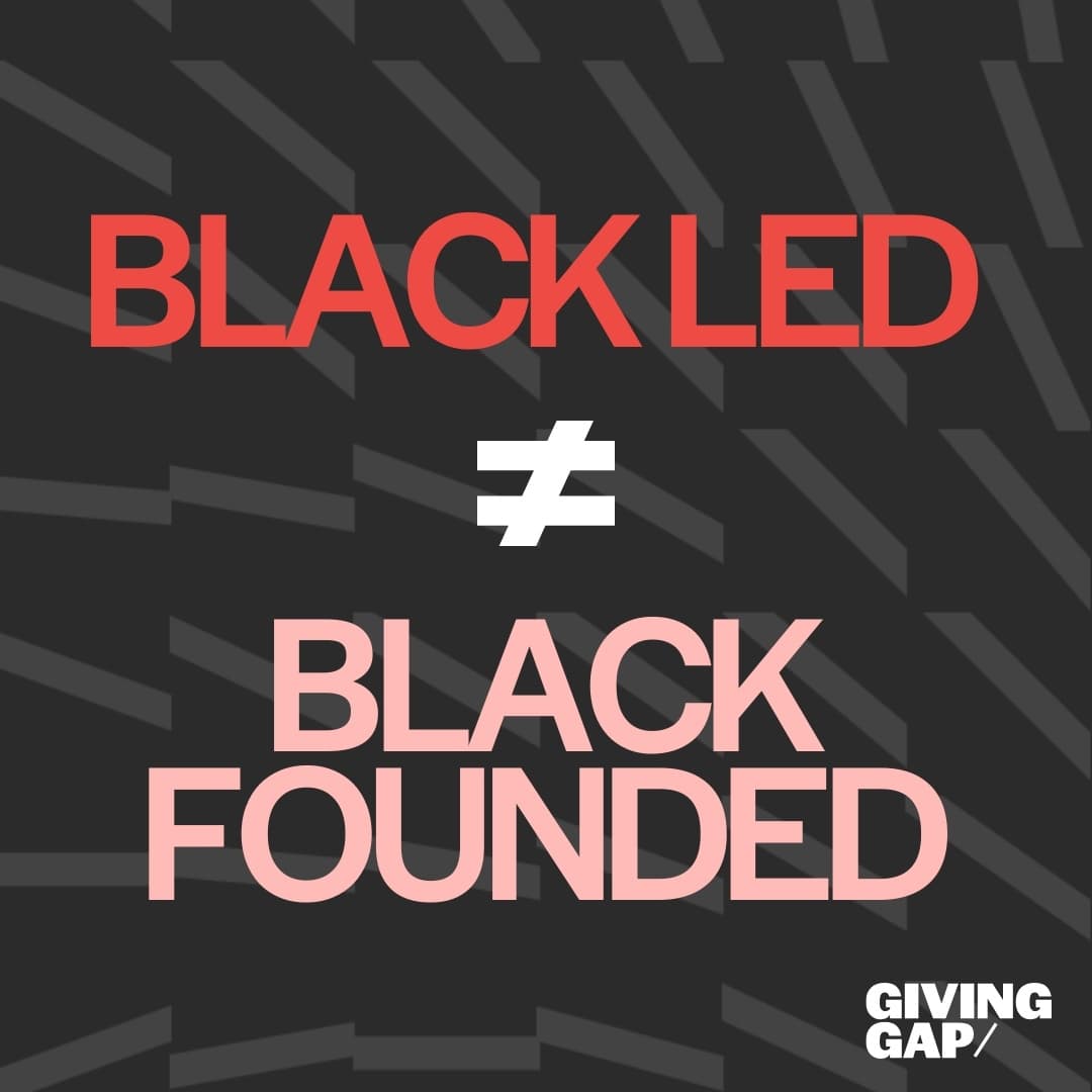 Black Led does not equal Black Founded.