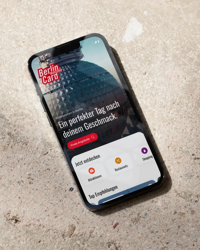 Smartphone Mockup von Startscreen Ansicht