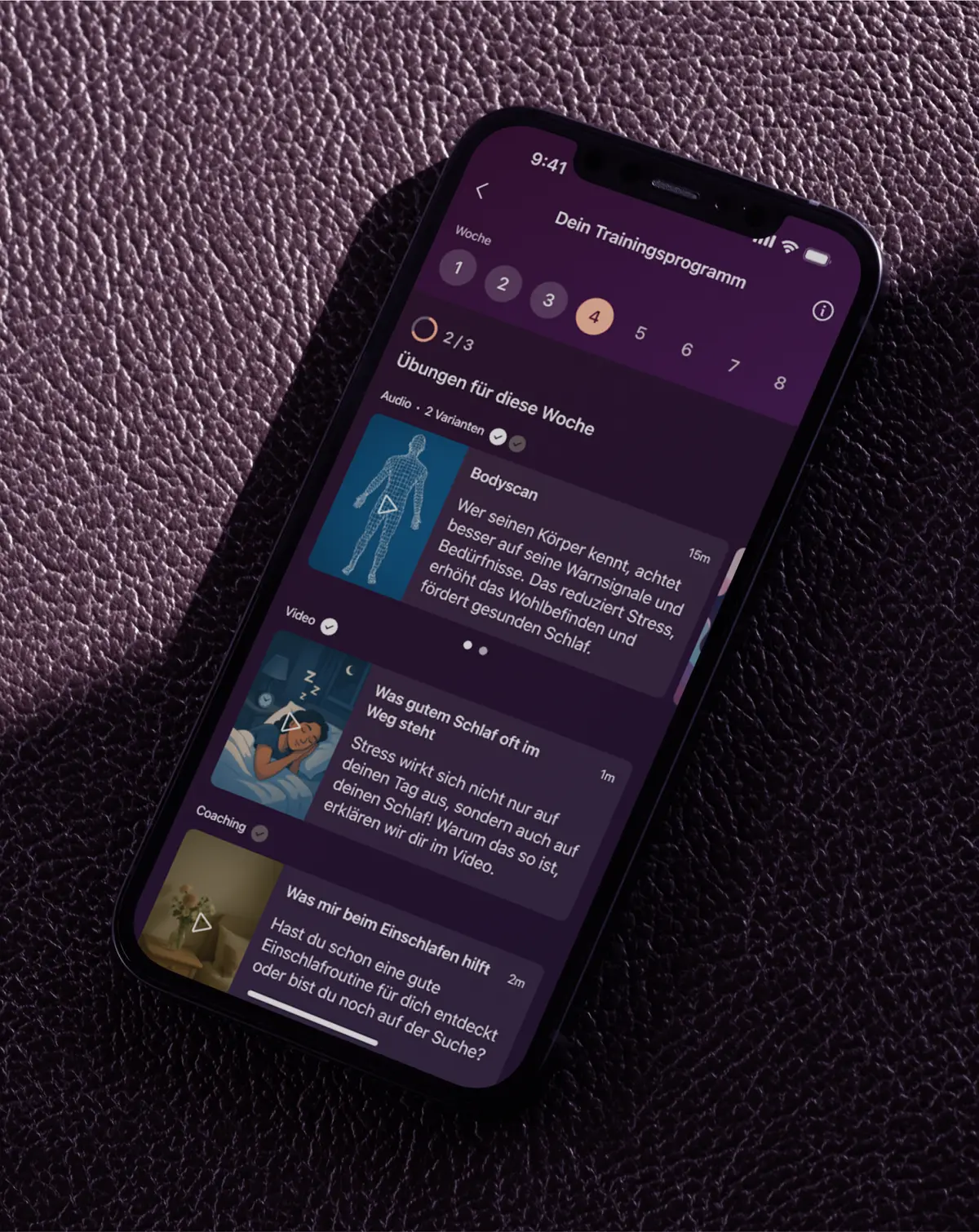 Article view within the app