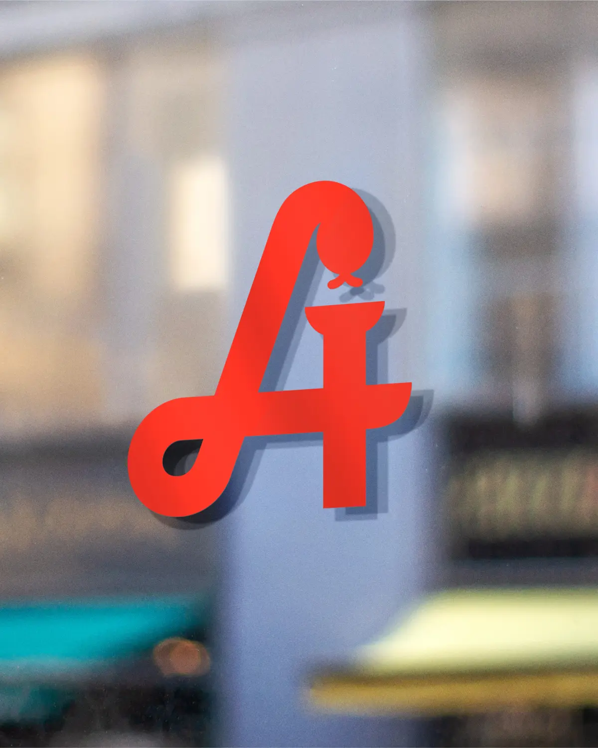 logo auf schaufenster