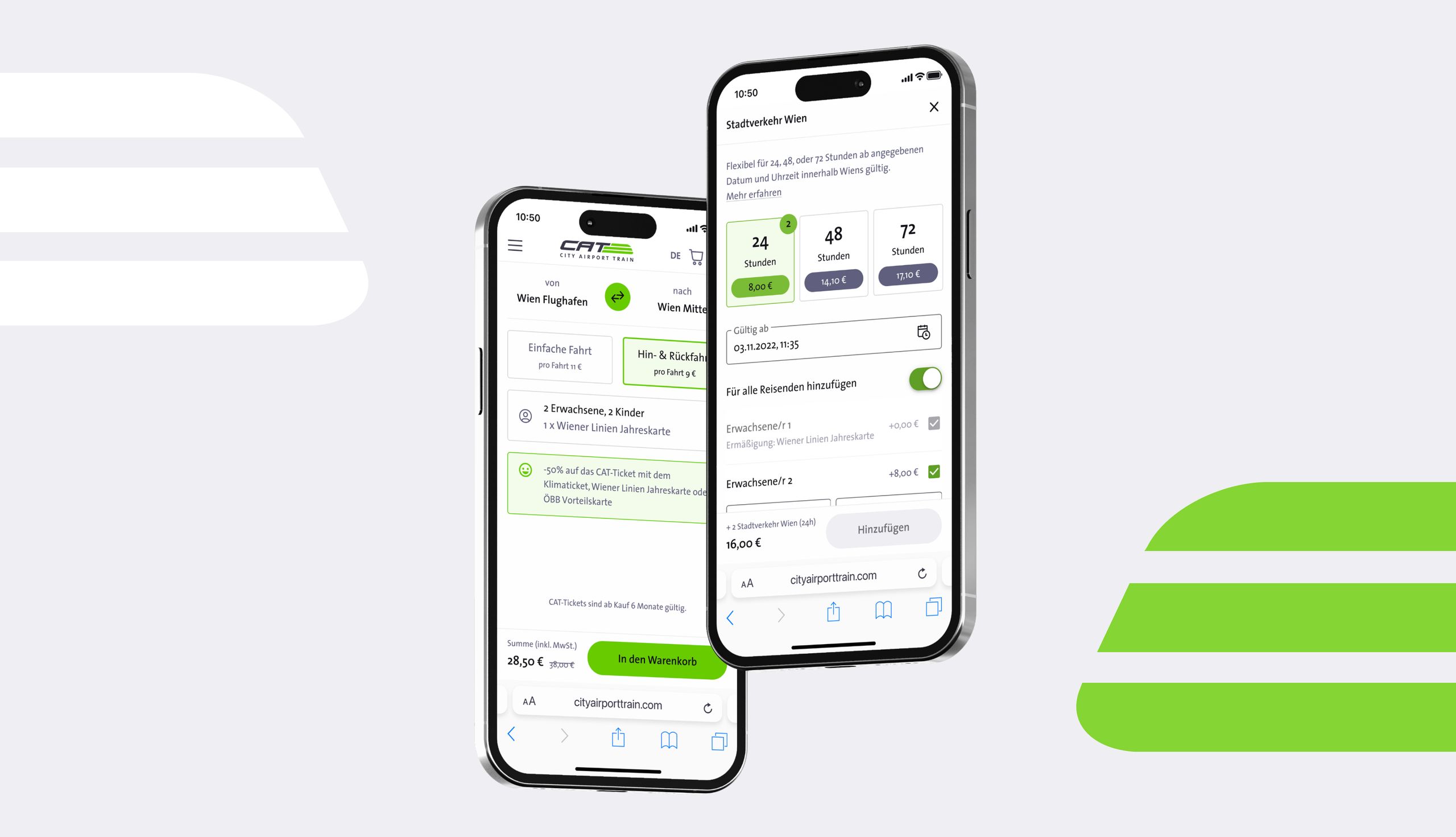 UX-Mockups mit App-Features und Mobile Screens