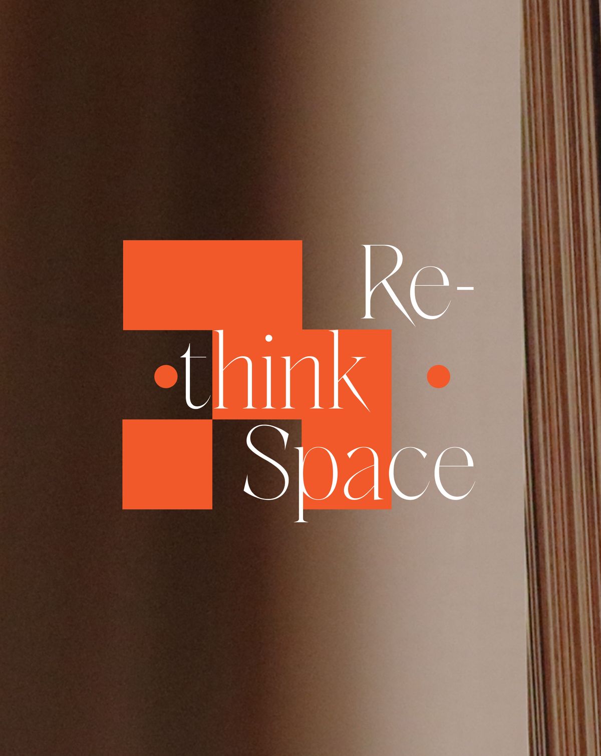 Starkes Typobild mit dem Claim Rethink Space