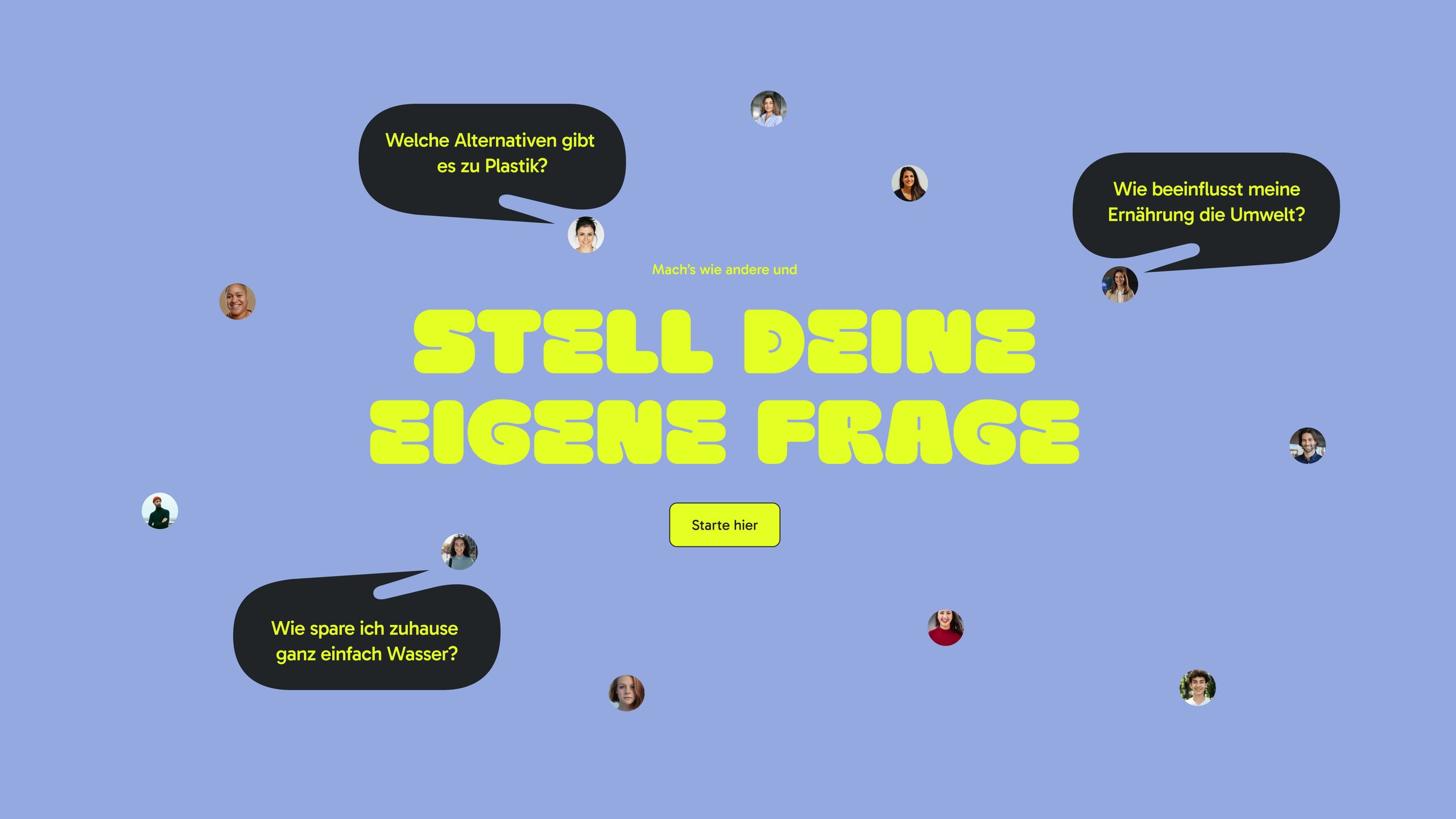 Visualisierung von Fragen und Interaktion zwischen User:Innen und Zusa