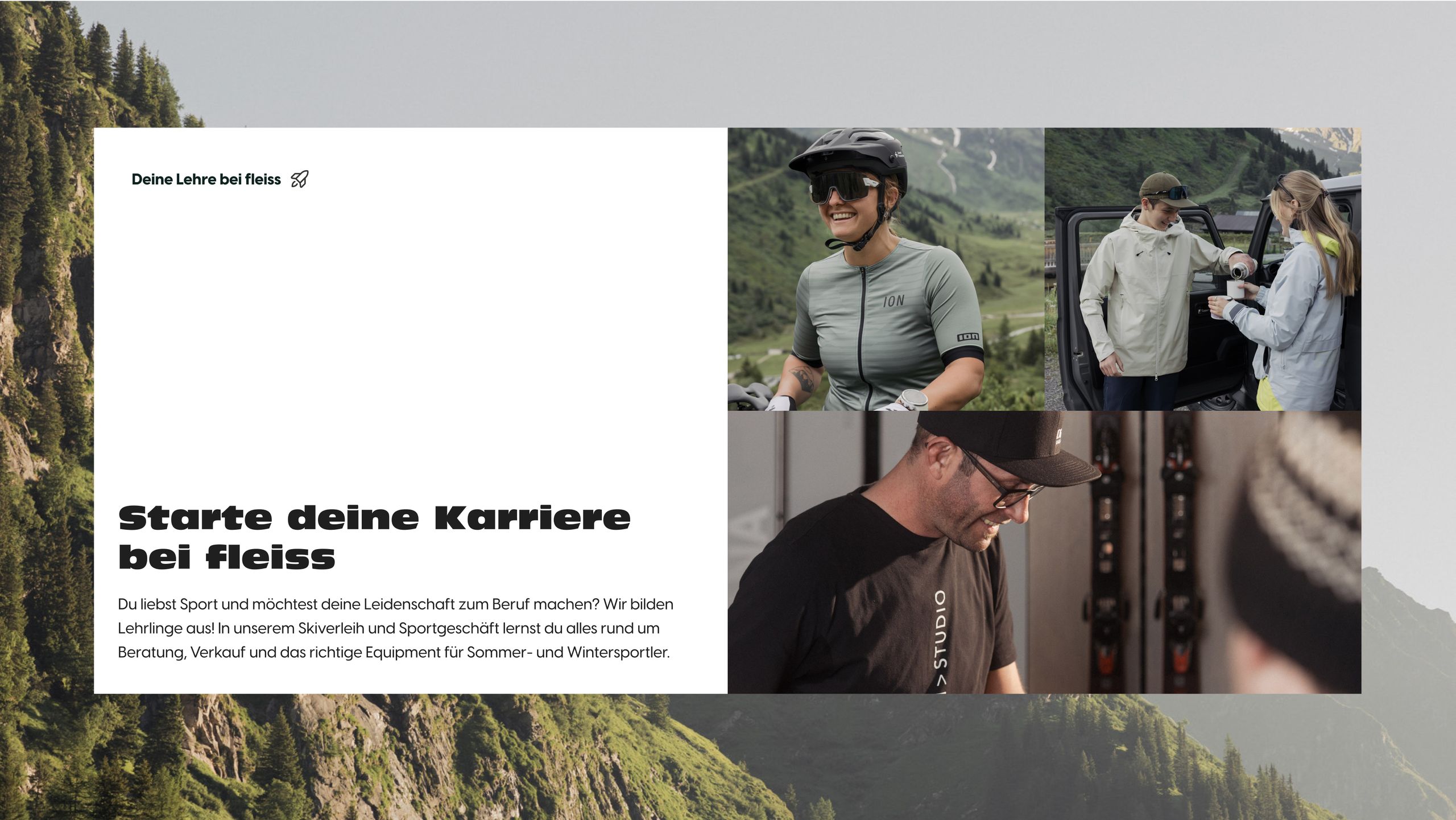 Die alte Website zeigte kaum, was Sport Fleiss eigentlich alles kann und bietet. Wir haben das bestehende Branding weiterentwickelt, ein barrierefreies Farbkonzept entworfen und Infos so kompakt wie möglich aufbereitet. Alles mit dem Ziel: einfach finden, was man sucht.  Standorte, Services und Produkte sind endlich klar strukturiert und intuitiv erfassbar. Gutscheine lassen sich jetzt direkt online kaufen, und das Design carved sich konsistent durch alle Kanäle. Damit präsentiert sich Sport Fleiss digital nun genauso souverän, wie man es offline schon längst kennt.