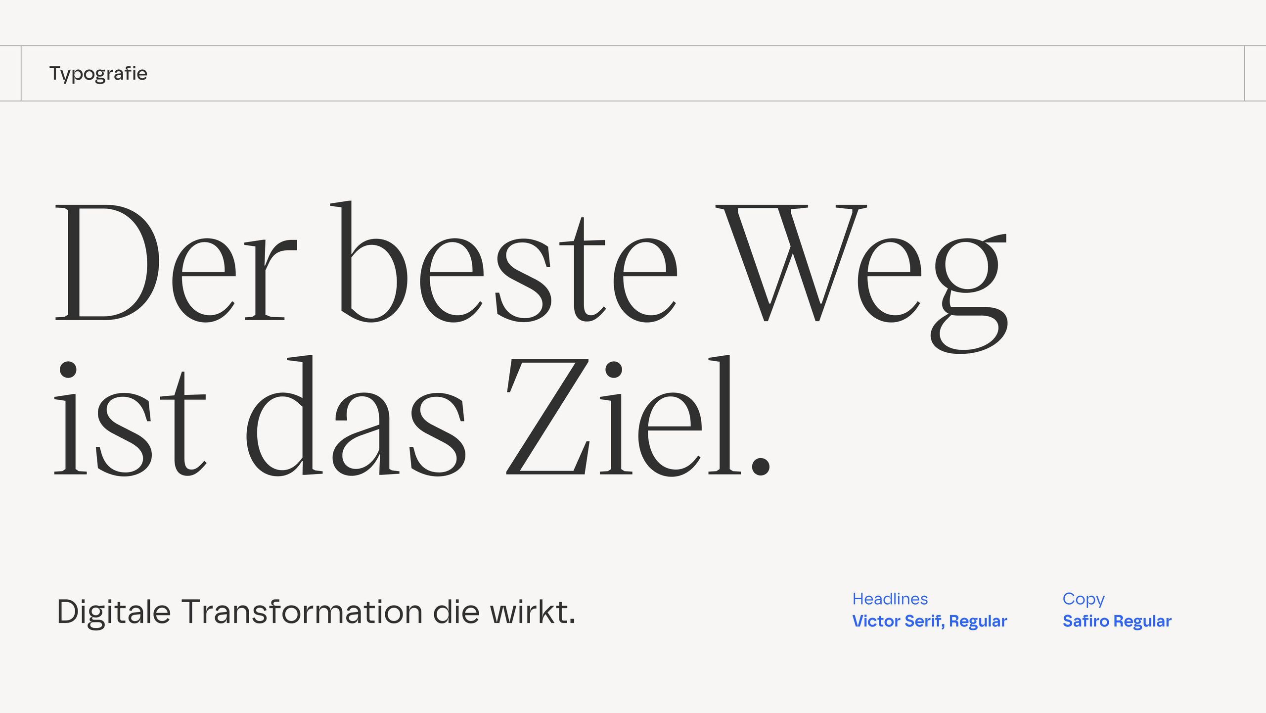 Überblick-Slide zu Typografie des Brandings von Moveblue