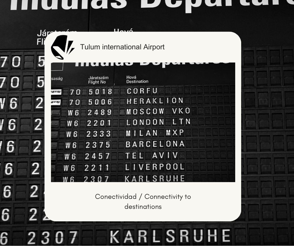 Conectividad / Connectivity to destinations Conectividad / Connectivity to destinations