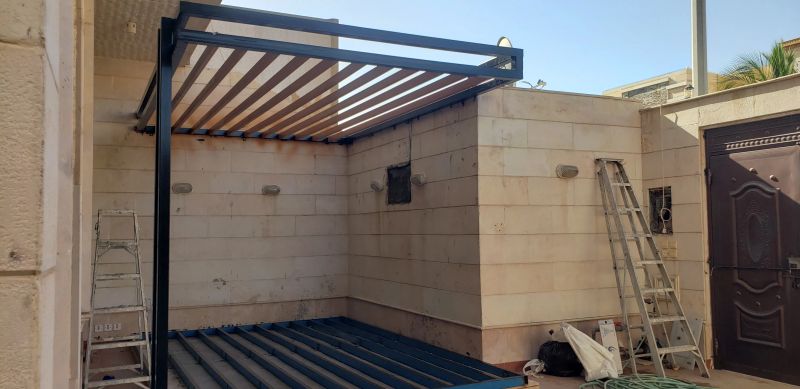 مشروع برجولات وتظليل #26 بجدة - أعمال تصميم وتركيب متقنة من مؤسسة الأفق للمظلات