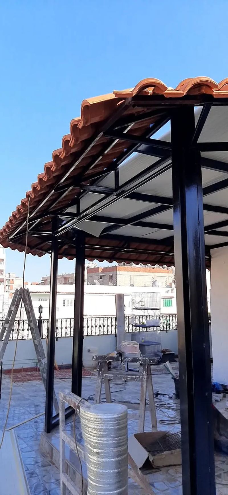 مشروع برجولات وتظليل #10 بجدة - أعمال تصميم وتركيب متقنة من مؤسسة الأفق للمظلات