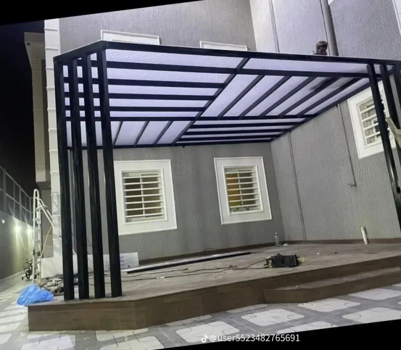 مشروع برجولات وتظليل #22 بجدة - أعمال تصميم وتركيب متقنة من مؤسسة الأفق للمظلات