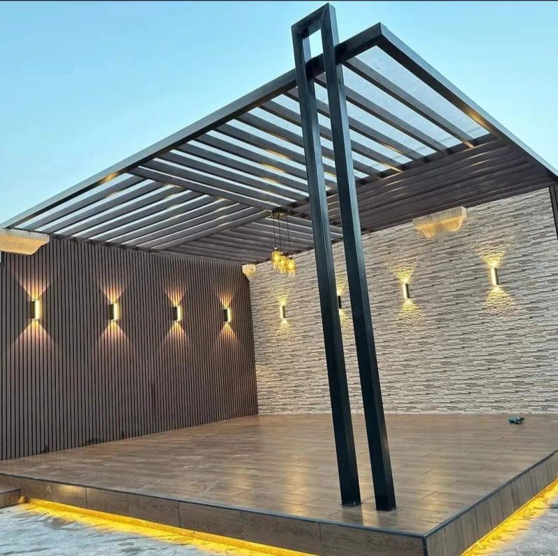 مشروع برجولات وتظليل #18 بجدة - أعمال تصميم وتركيب متقنة من مؤسسة الأفق للمظلات