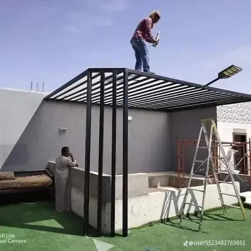 مشروع برجولات وتظليل #23 بجدة - أعمال تصميم وتركيب متقنة من مؤسسة الأفق للمظلات