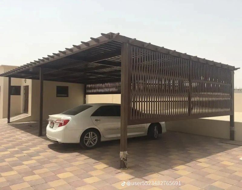 مشروع برجولات وتظليل #4 بجدة - أعمال تصميم وتركيب متقنة من مؤسسة الأفق للمظلات