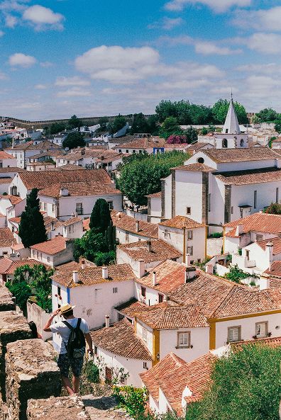 Rooftops of the medieval town of Óbidos