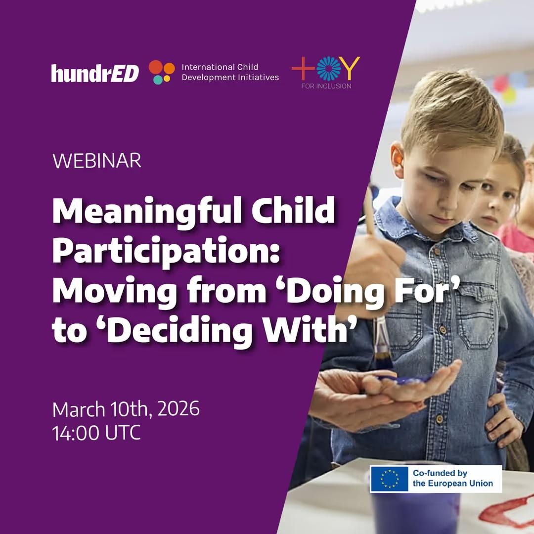 Member Event: Meaningful Child Participation: Moving from 'Doing For' to 'Deciding With'