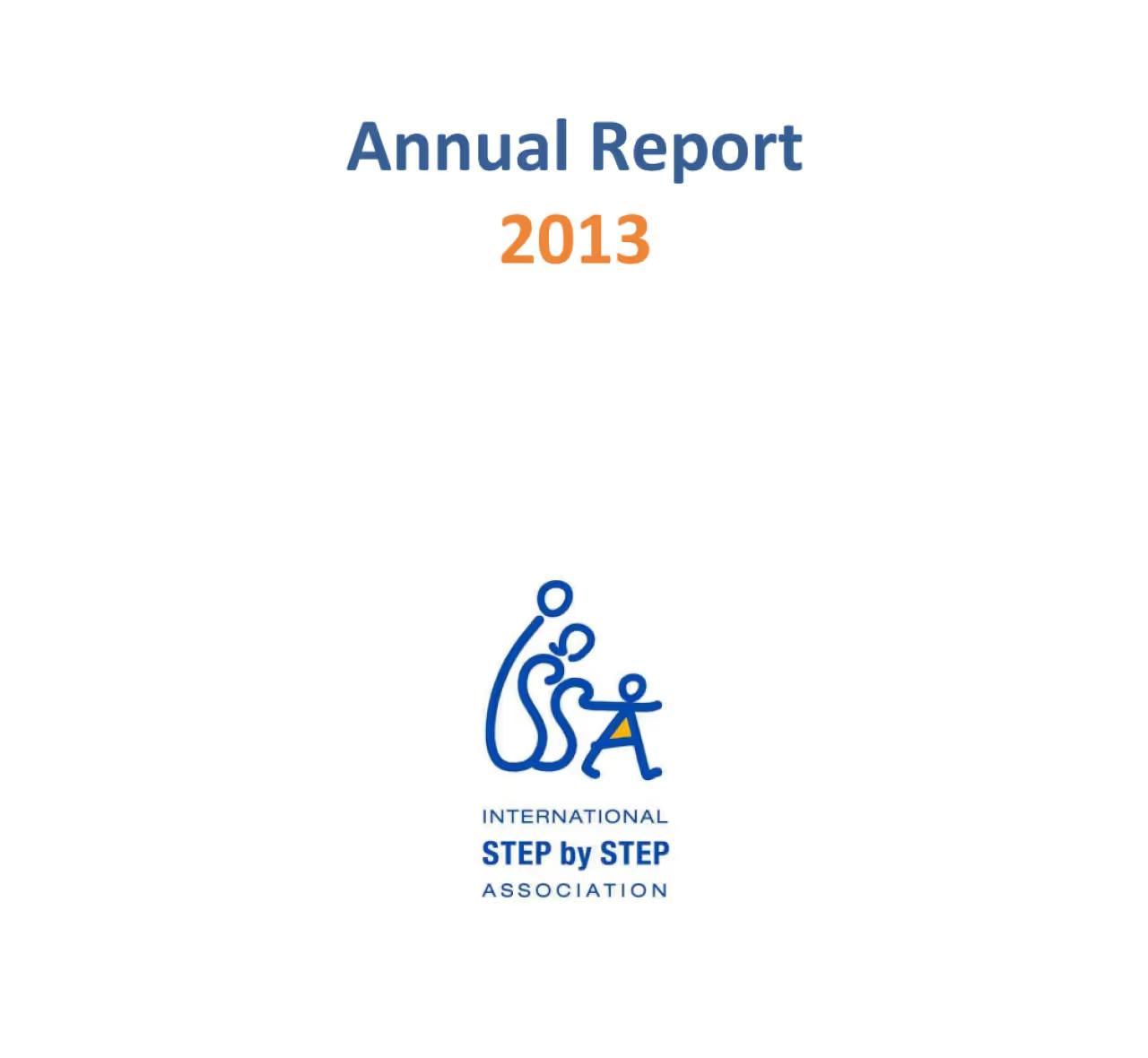 Cover of the ISSA Annual Report 2013