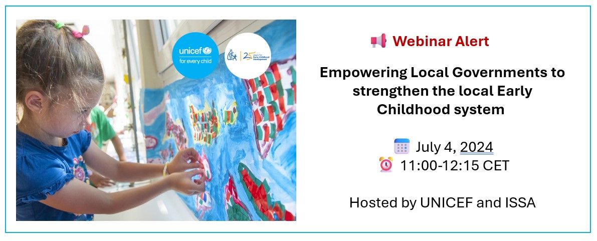 Webinar: Empowering Local Governments to strengthen the local Early Childhood system. Launch of the ECD Toolbox for Local Governments