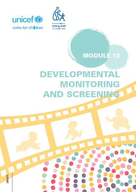 Module 13: Developmental Monitoring and Screening