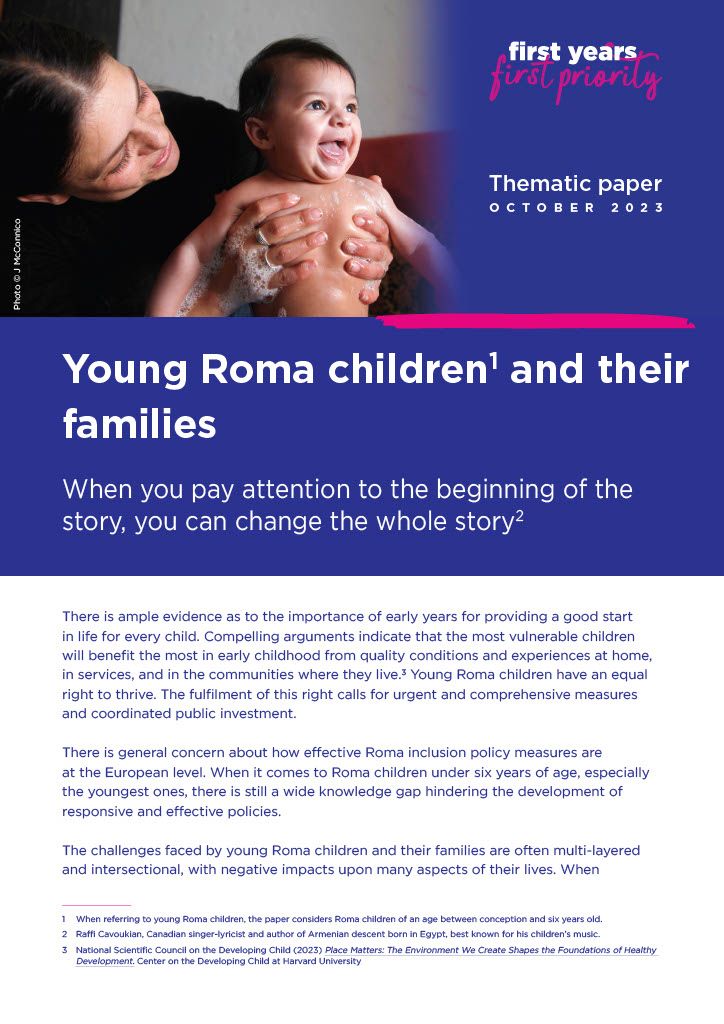 Young Roma Children and their families