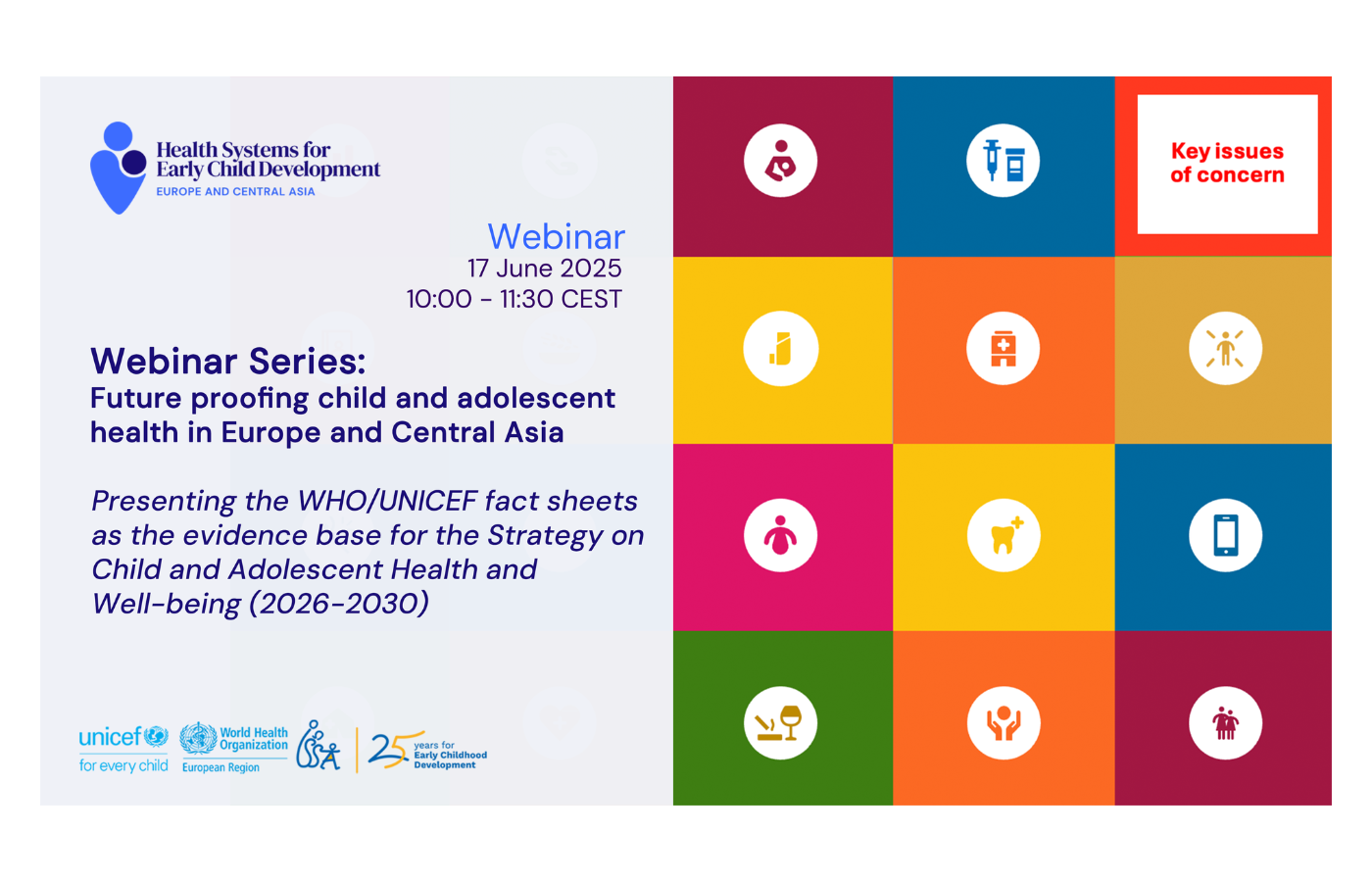 Future-proofing child and adolescent health in Europe and Central Asia: Presenting the WHO/UNICEF fact sheets as the evidence base for the upcoming strategy on child and adolescent health and well-being (2026–2030)