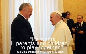The children’s gift to Pope Francis