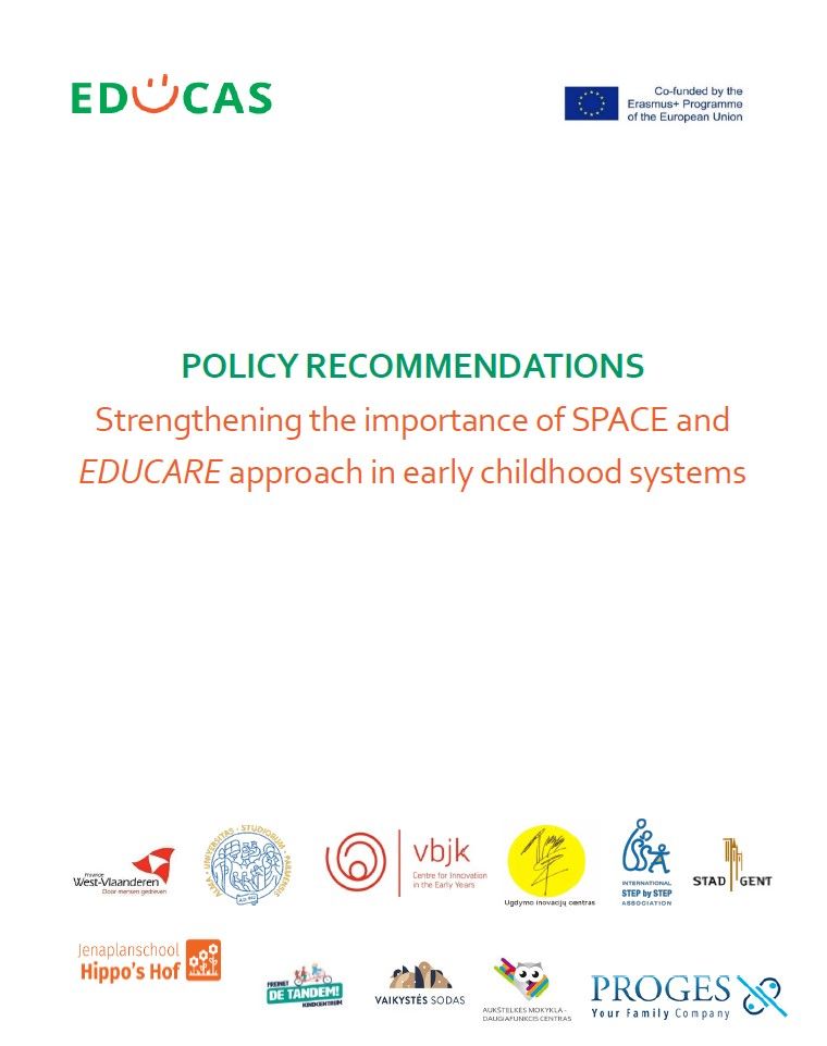 EDUCAS - Policy recommendations: Strengthening the importance of SPACE and EDUCARE approach