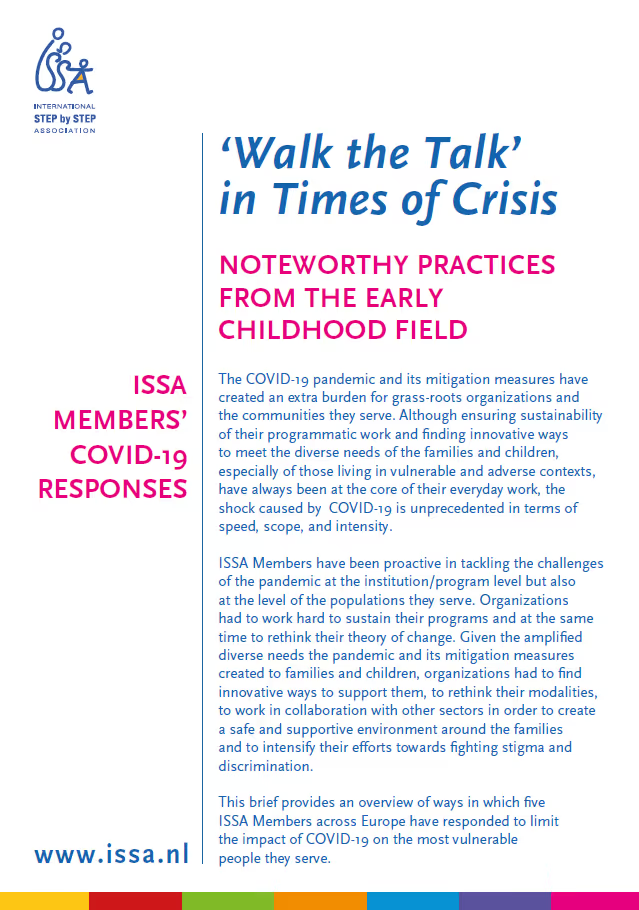 ‘Walk the Talk’ in Times of Crisis. Noteworthy Practices from the Early Childhood Field