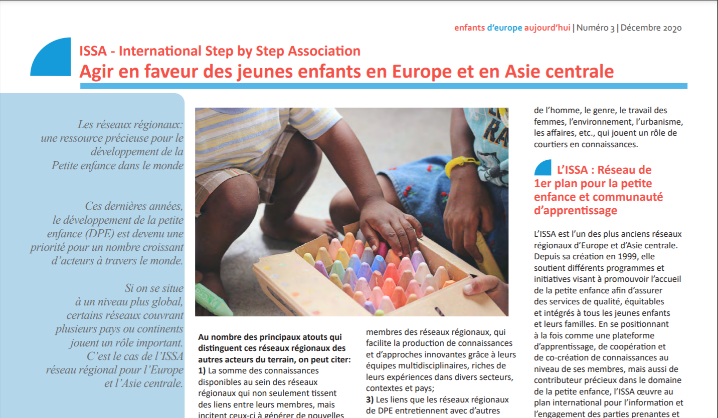 ISSA Featured in European Early Childhood Magazine