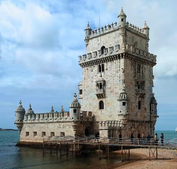 Belém Tower on the Tagus river in Lisbon
