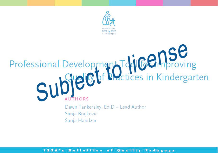 Professional Development Tool for Improving Quality of Practices in Kindergarten