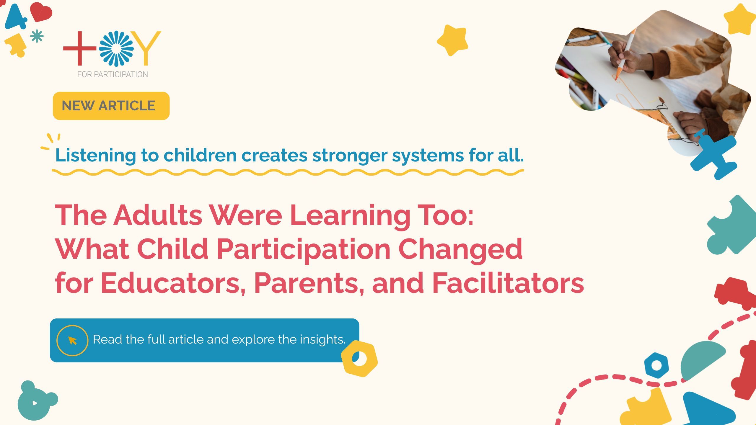The Adults Were Learning Too: What Child Participation Changed for Educators, Parents, and Facilitators