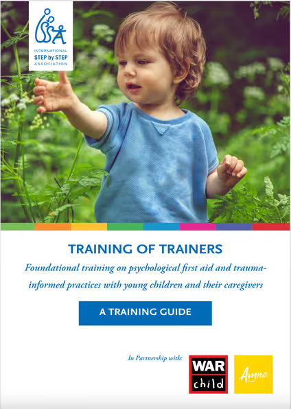 Cover of the training guide: Foundational training on psychological first aid and trauma-informed practices