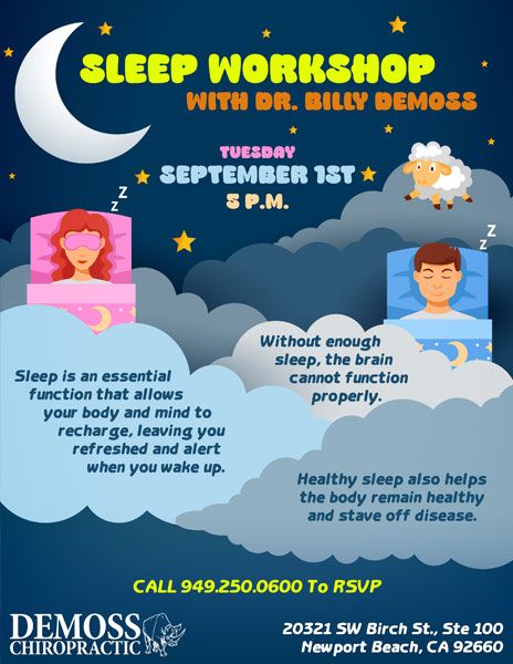 Sleep Workshop poster, Tuesday 1 September