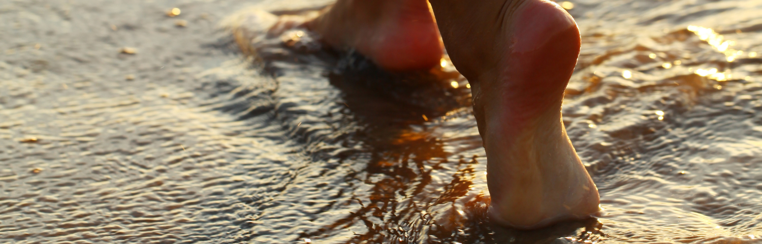 Summer foot hydration routine