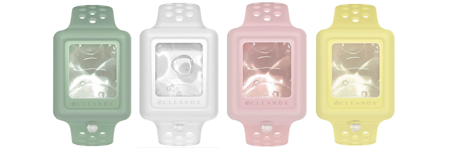 Cleands hydroalcoholic gel dispensing bracelets