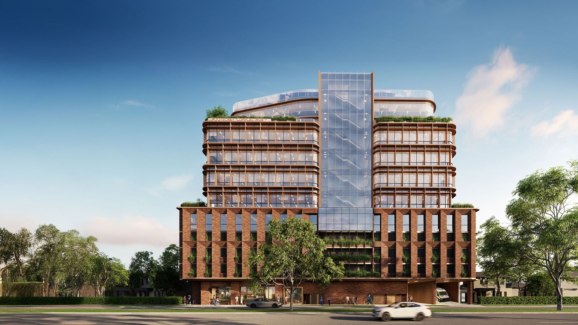 Footscray Clinical Hub building render