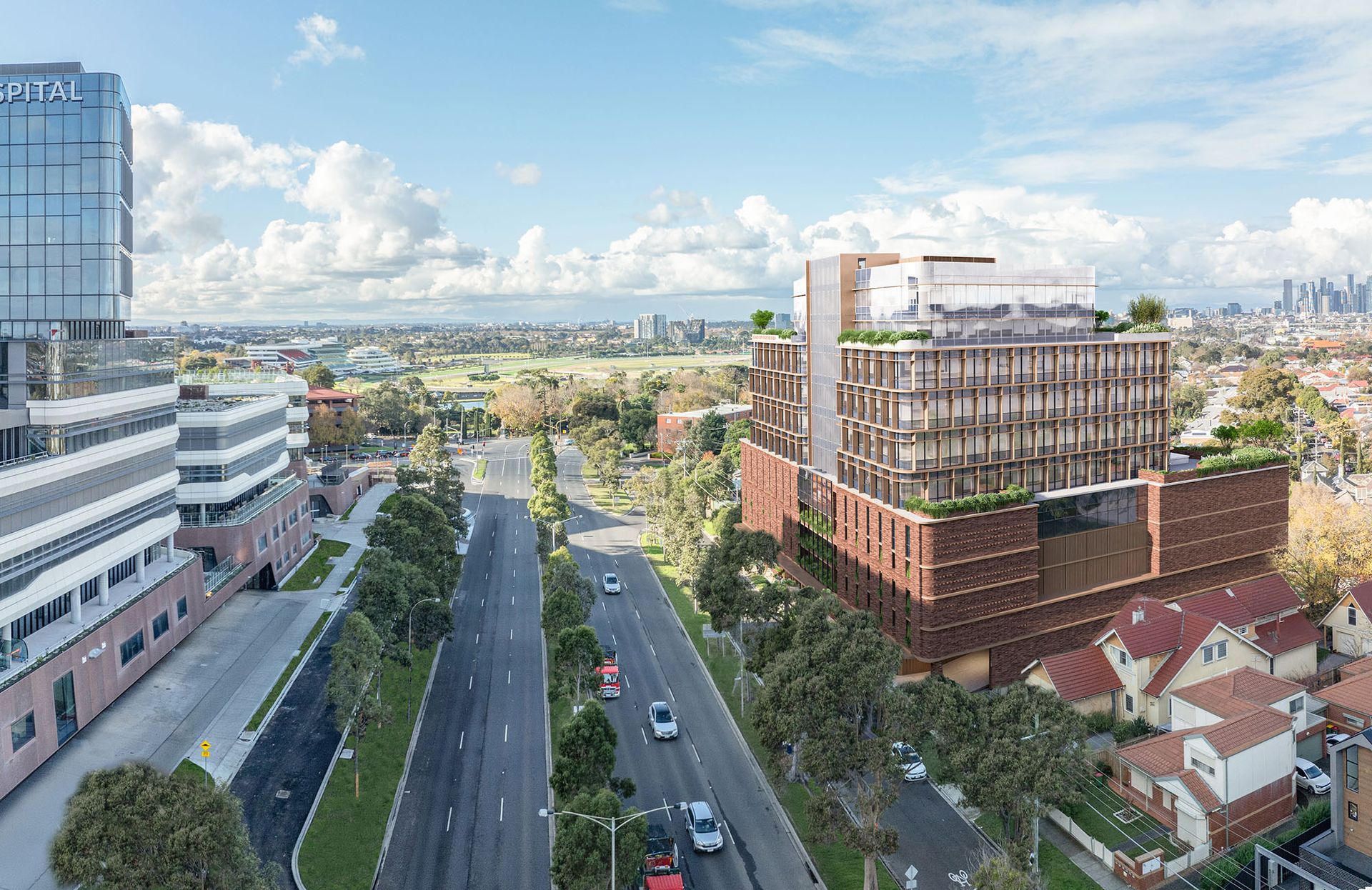 Building exterior render