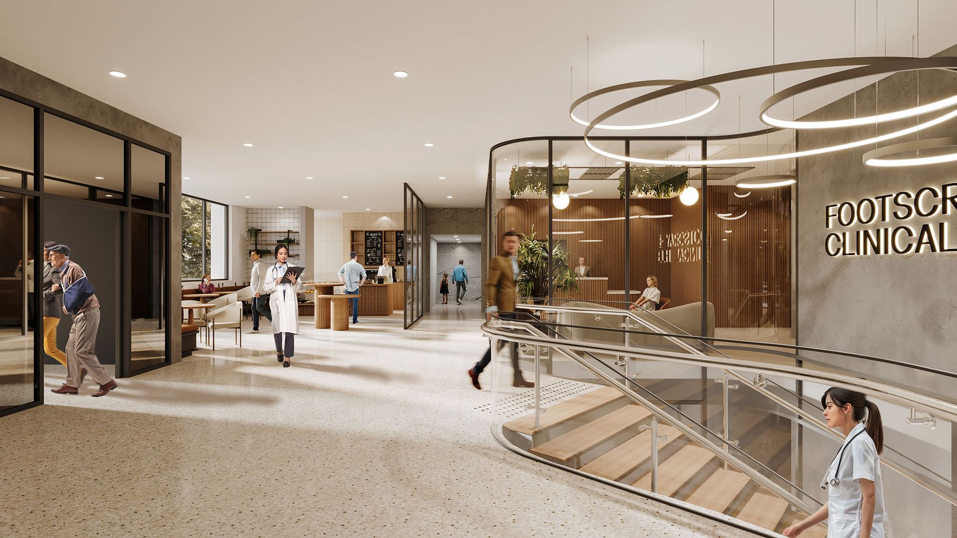 Cafe lobby render