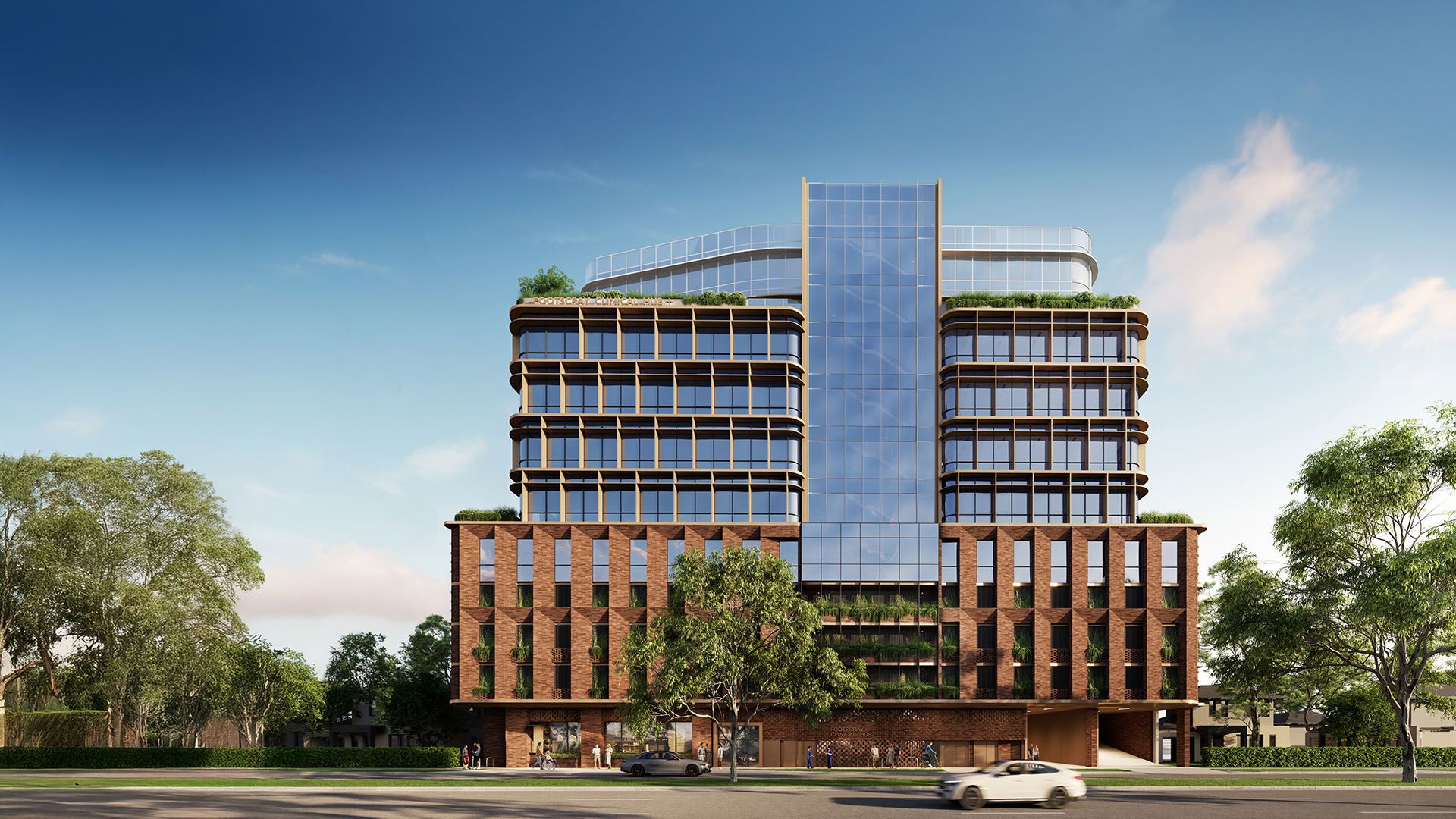 Footscray Clinical Hub building render