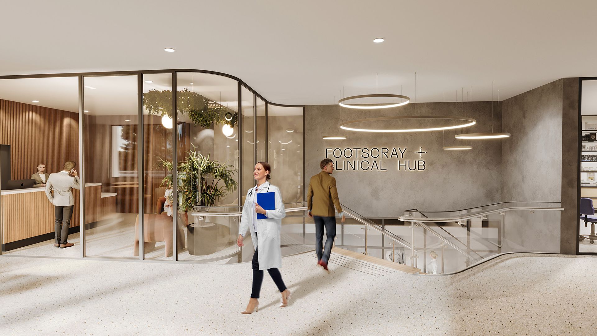 Render of Footscray lobby