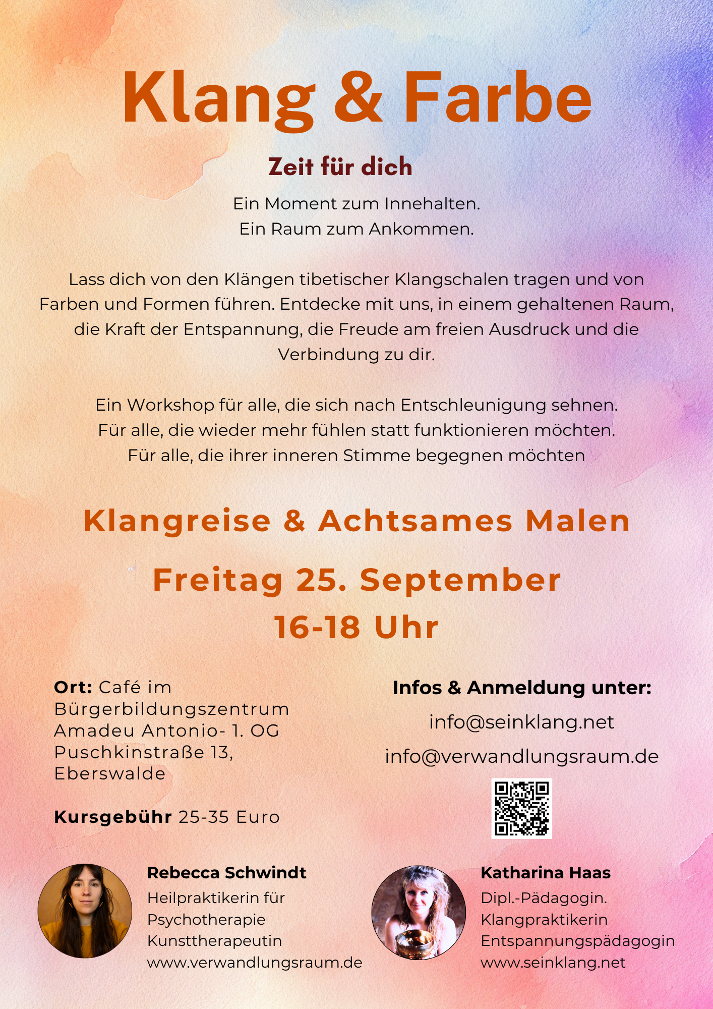 Klang & Farbe – Klangreise mit intuitivem Malen