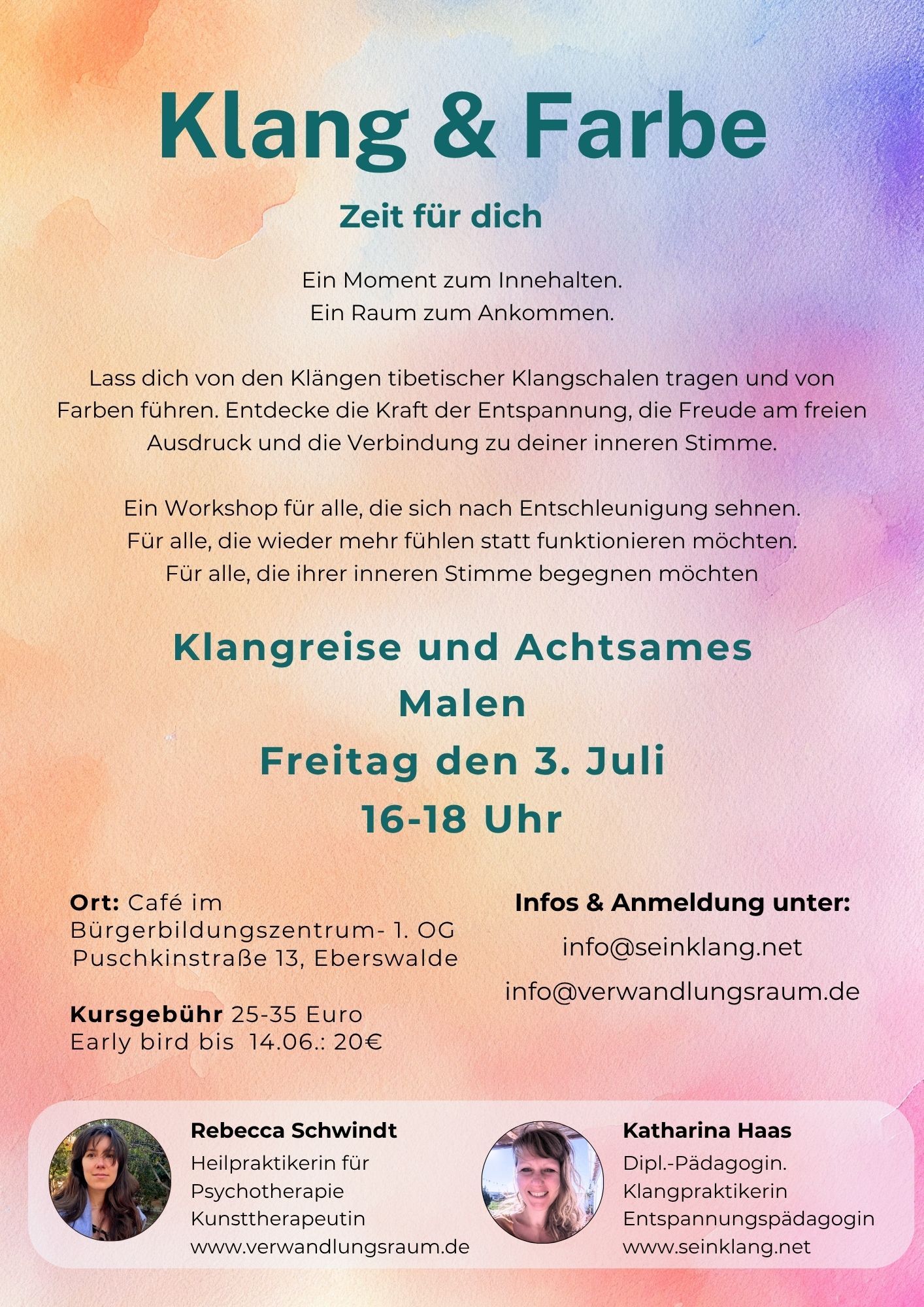 Klang & Farbe – Klangreise mit intuitivem Malen