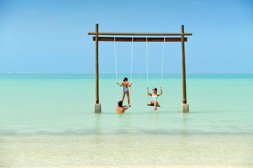 Swing in the water