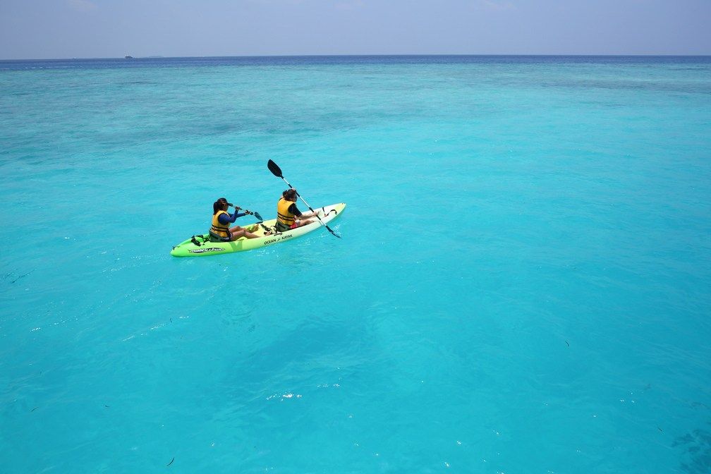 Kayaking in the lagoon