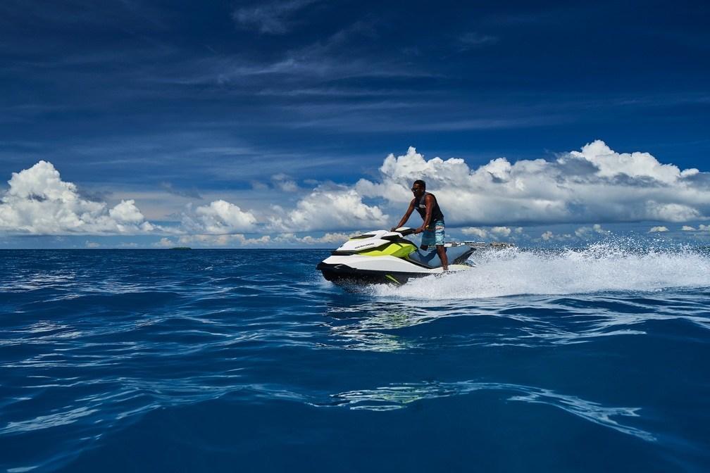 Jetski riding in the water