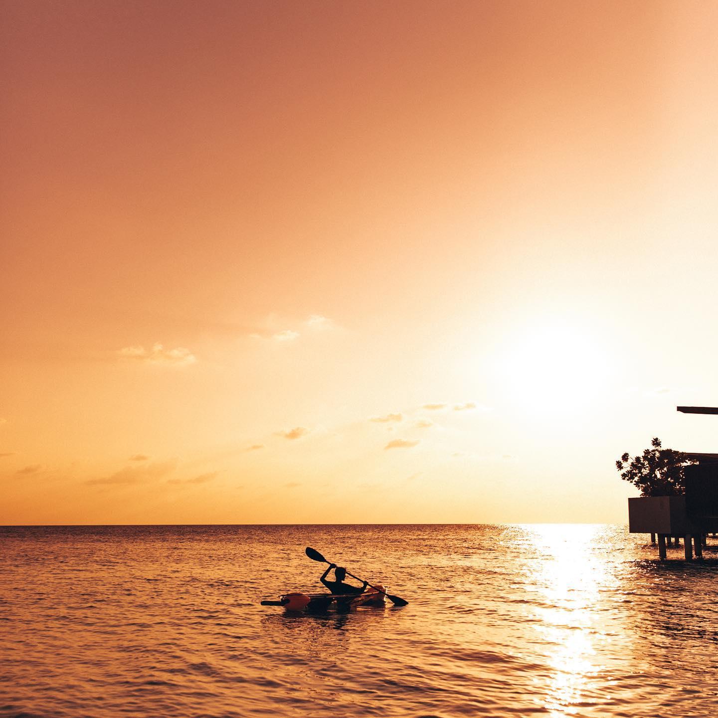 Kayaking in the water
